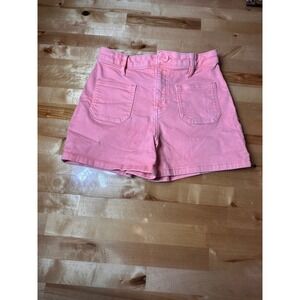 Epic Threads Denim Shorts Girls Size 12 Pink Excellent Adjustable Waist Summer
